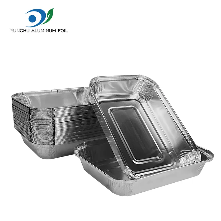 Rectangular baking sheet Silver Aluminum Foil Containers