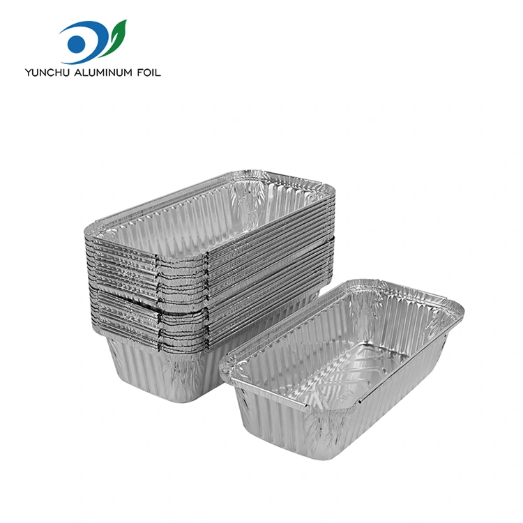 Rectangular barbecue thickened Silver Aluminum Foil Containers