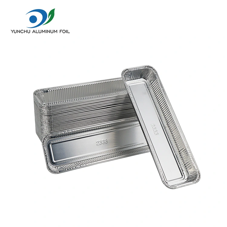 Rectangular bread air fryer Silver Aluminum Foil Containers