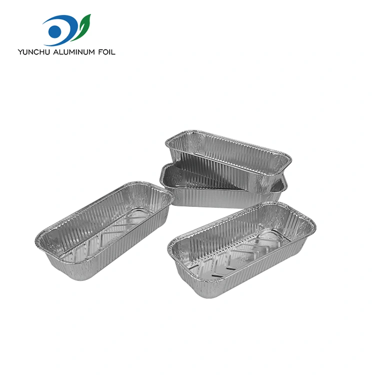 Rectangular bread baking Silver Aluminum Foil Containers