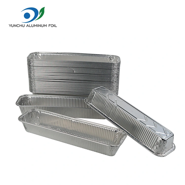 Rectangular bread tray baking Silver Aluminum Foil Containers