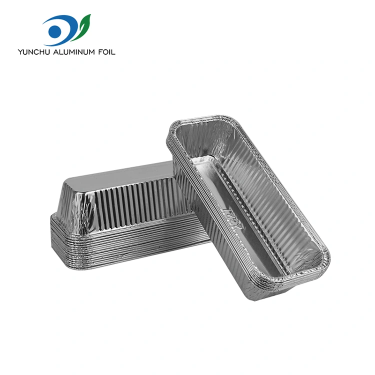 Rectangular bread tray Silver Aluminum Foil Containers
