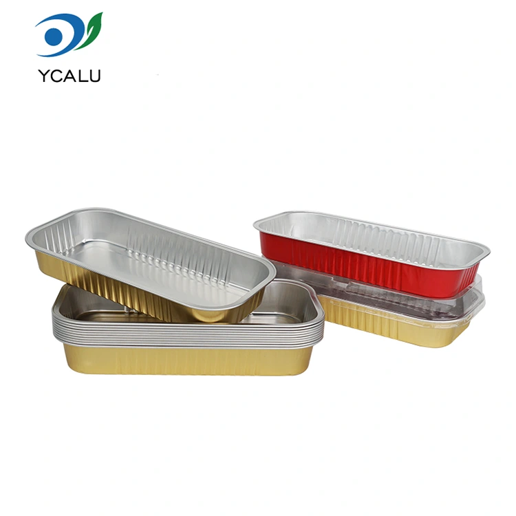 Rectangular golden bake Smoothwall Aluminum Foil Containers