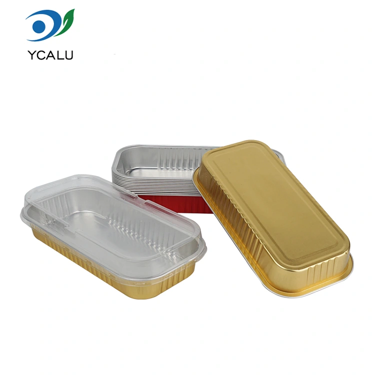 Rectangular golden bake Smoothwall Aluminum Foil Containers