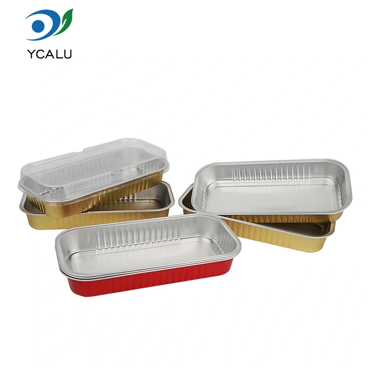 Rectangular golden bake Smoothwall Aluminum Foil Containers