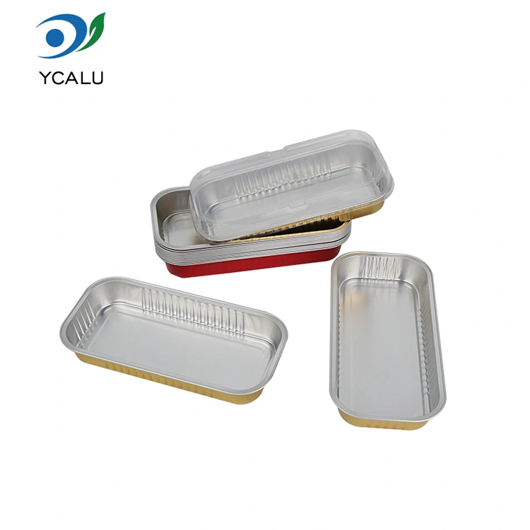 Rectangular golden bake Smoothwall Aluminum Foil Containers