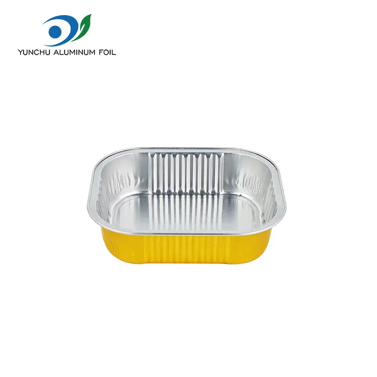 Rectangular Heat-Sealed Smoothwall Aluminum Foil Containers