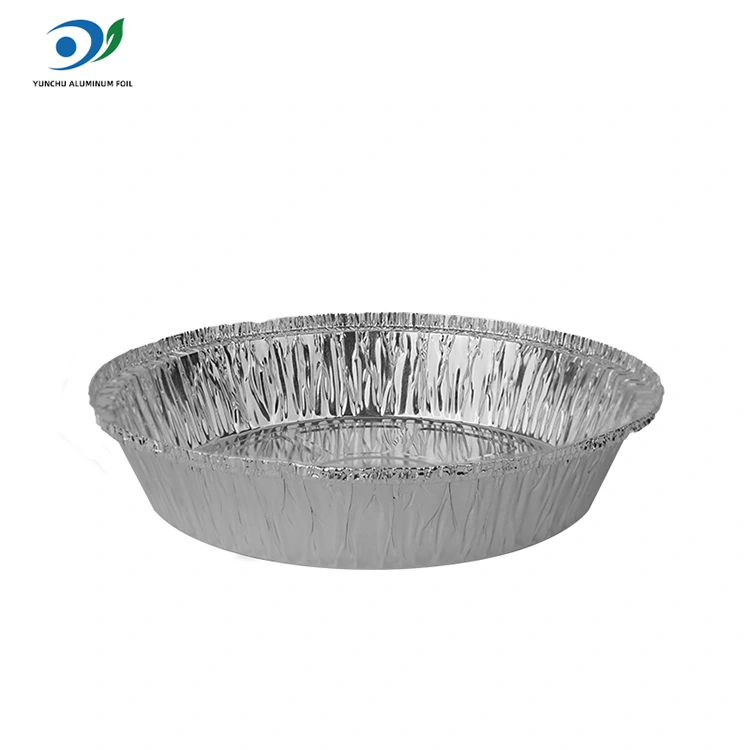 Round air fryer hot pot Silver Aluminum Foil Food Container