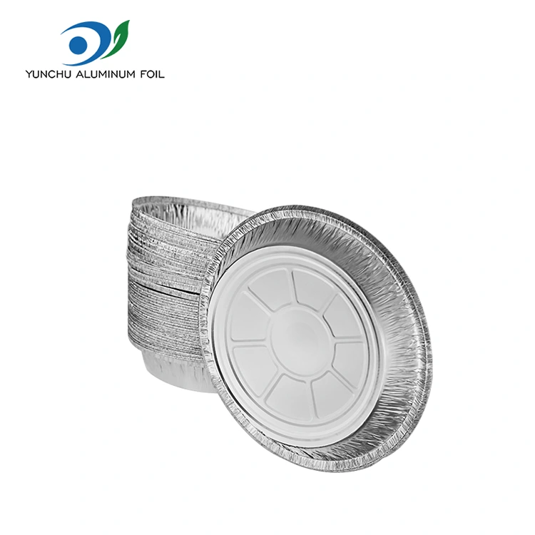 Round air fryer oven Silver Aluminum Foil Containers