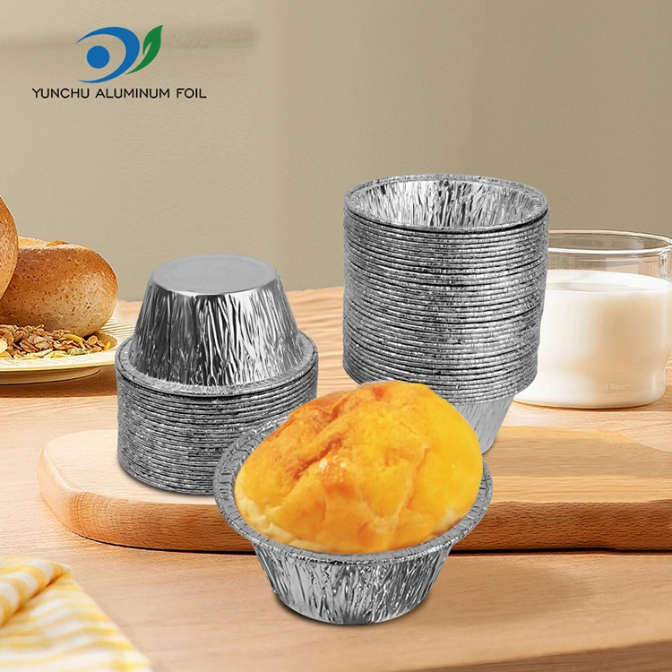 Round bake cake Silver Aluminum Foil Food Container