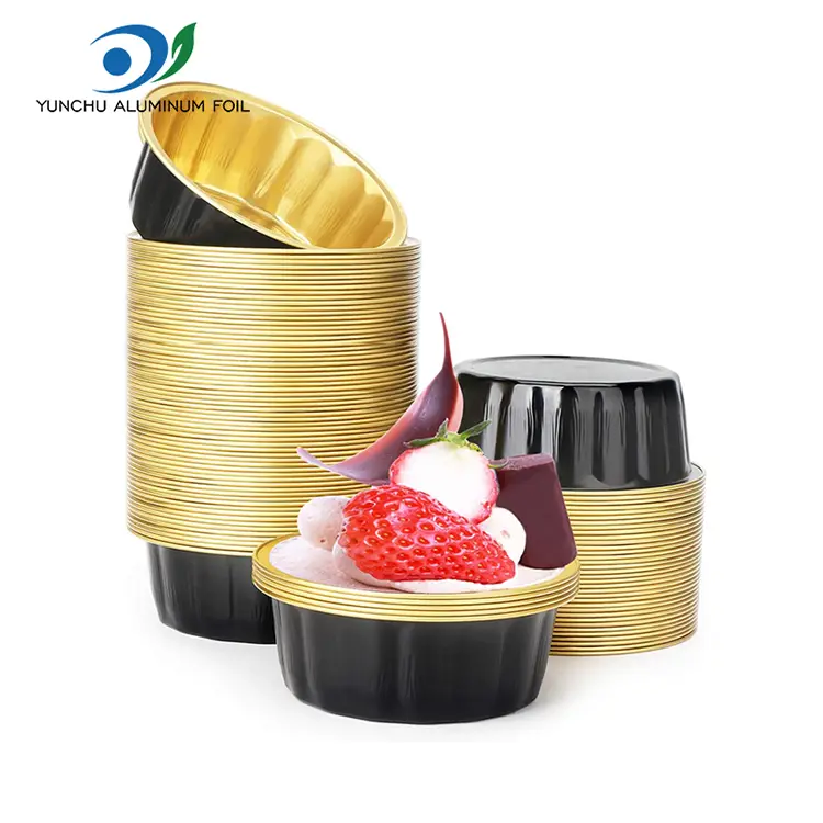 Round bowl for dessert Smoothwall Aluminum Foil Containers