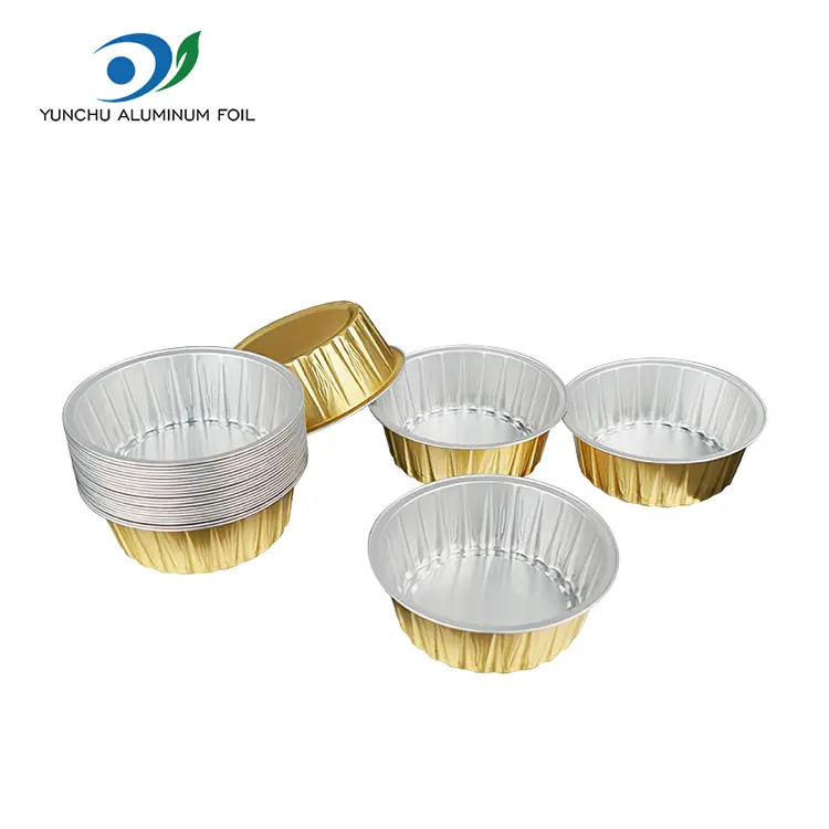 Round cake baking glasses Smoothwall Aluminum Foil Containers