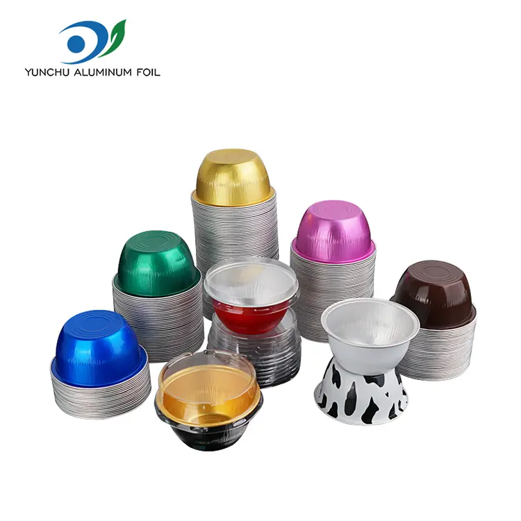 Round cake color Smoothwall Aluminum Foil Containers