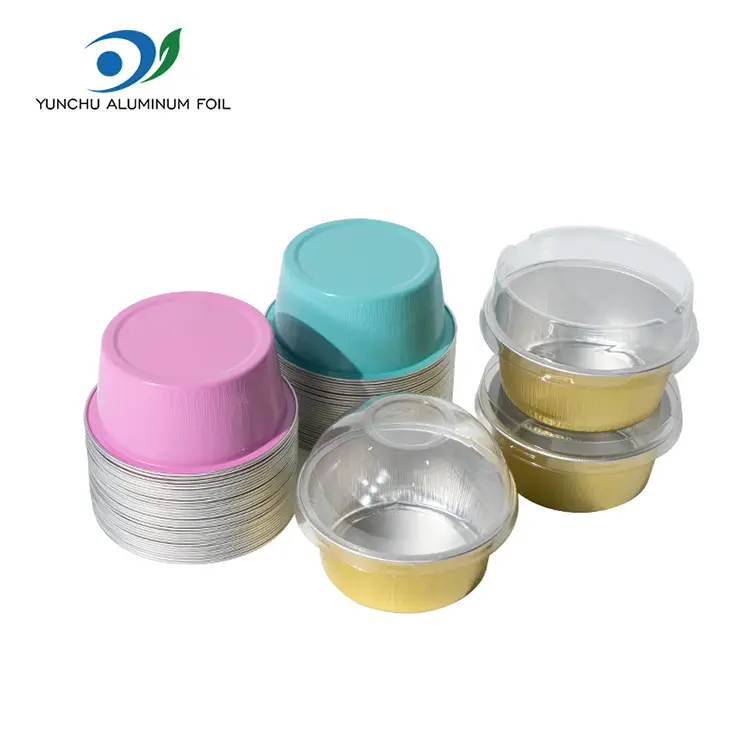 Round color baking Smoothwall Aluminum Foil Containers
