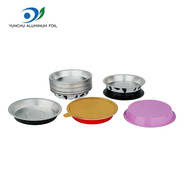 Round Heat-Sealed Smoothwall Aluminum Foil Containers