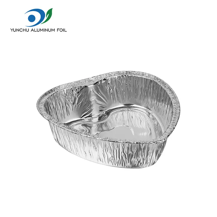 Special-Shaped Heart Cake Pan Takeaway Silver Aluminum Foil Containers