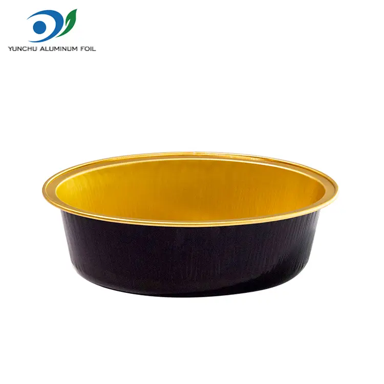 Special-shaped heat-sealed oval smooth-walled aluminum foil container