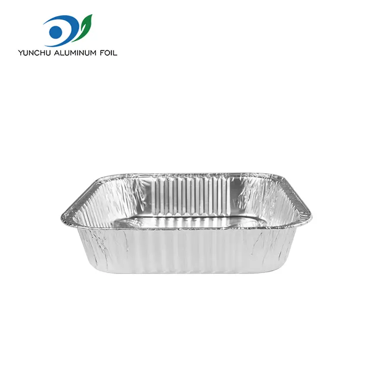 Square Aluminum Foil Takeaway Containers For Food Packaging And Catering Square Aluminum Foil Takeaway Containers For Food Packaging And Catering