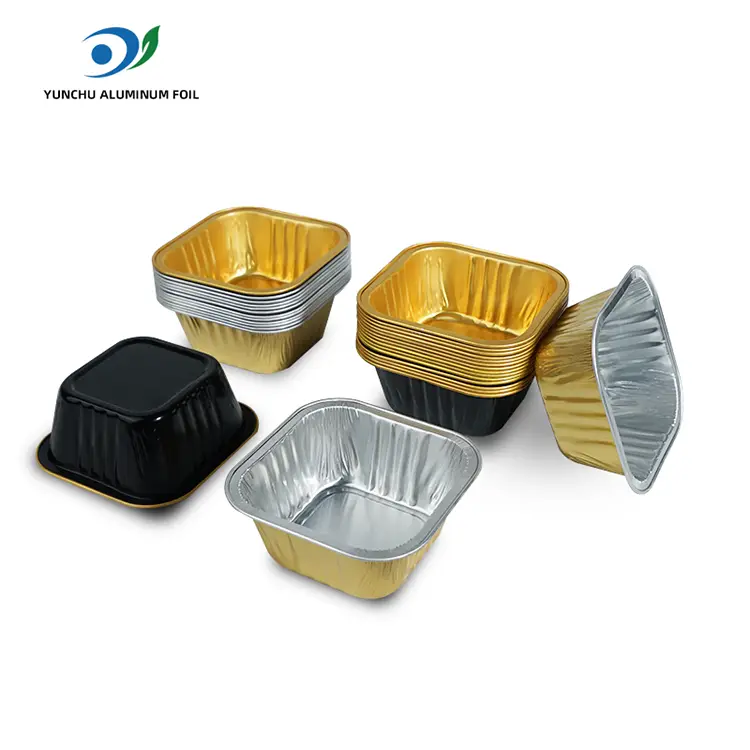 Square baking cakes Smoothwall Aluminum Foil Containers
