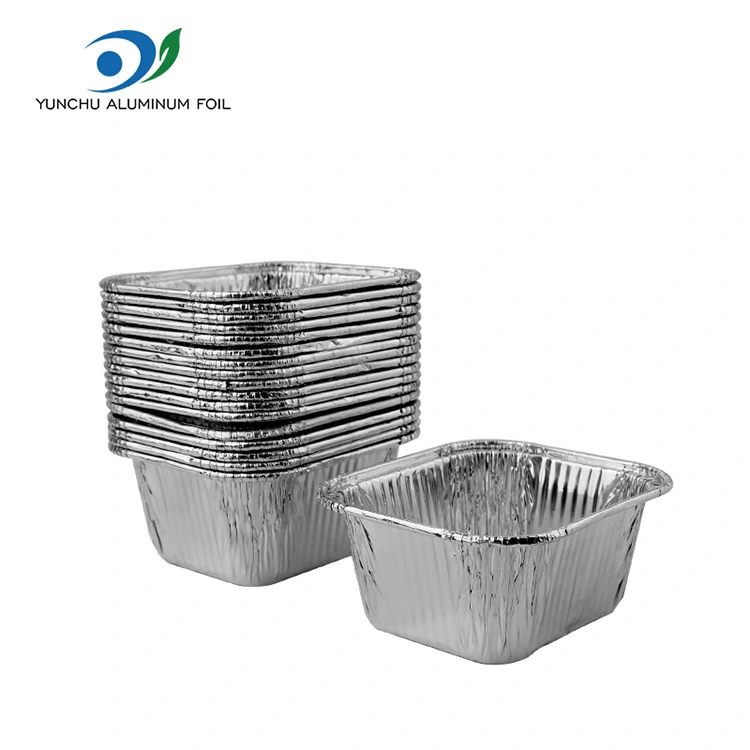 Square baking sheet air fryer Silver Aluminum Foil Containers