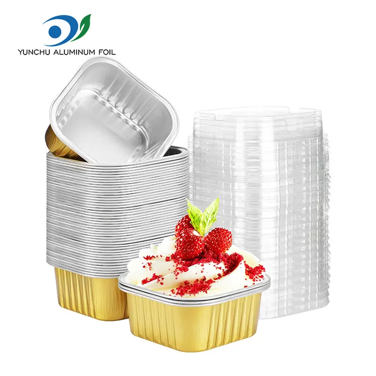 Square Baking Smoothwall Aluminum Foil Containers