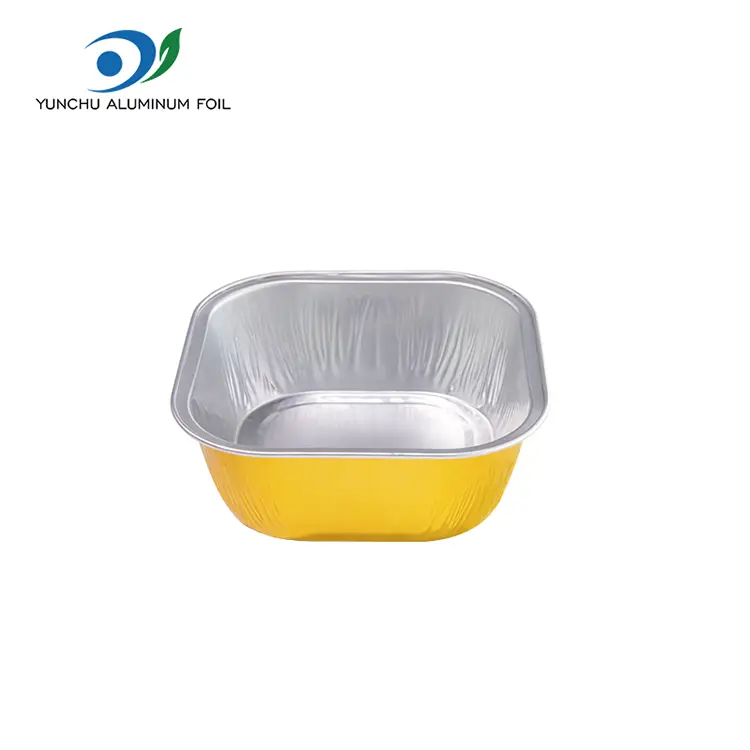 Square color baking Smoothwall Aluminum Foil Containers