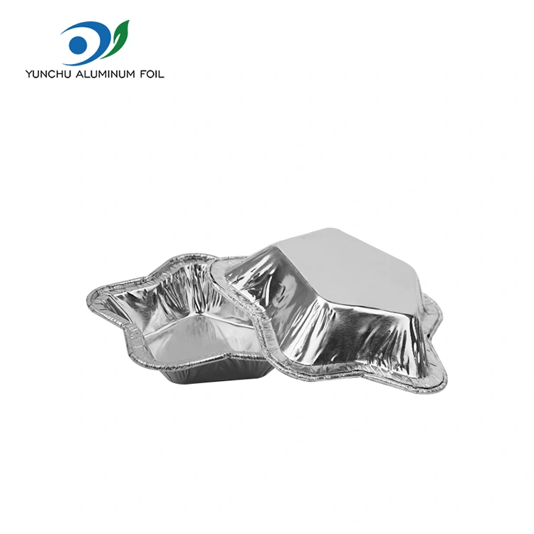 Star-shaped aluminum foil tart cups for baking Aluminum Foil Food Container