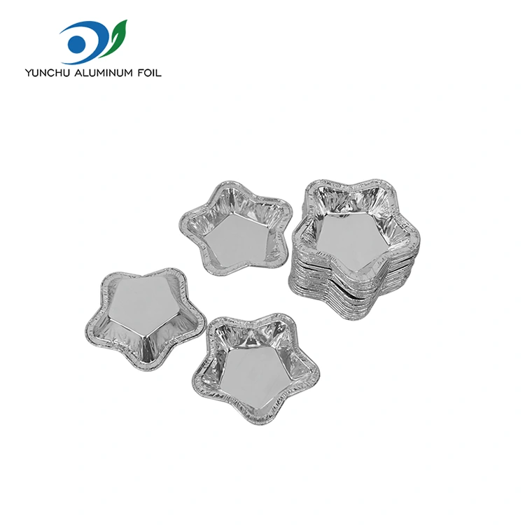 Star-shaped aluminum foil tart cups for baking Aluminum Foil Food Container Star-shaped aluminum foil tart cups for baking Aluminum Foil Food Container