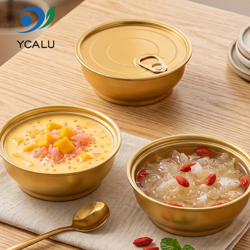 200ml Round Golden Aluminum Foil Bowl