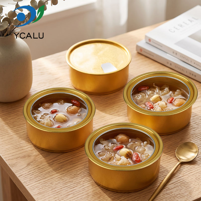 Food Grade Disposable Catering Aluminum Gold Bowl