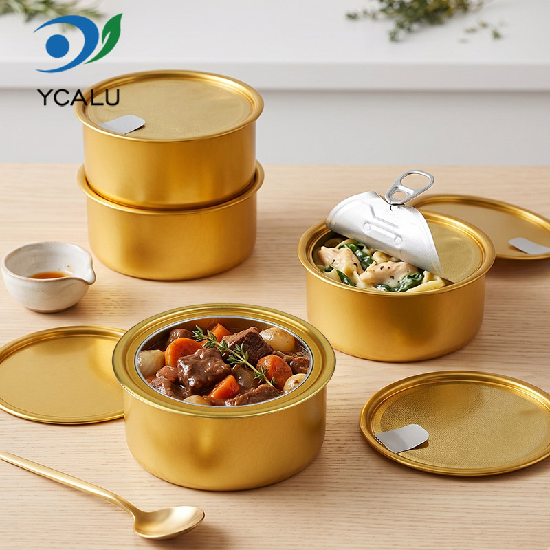 Food Grade Disposable Catering Aluminum Gold Bowl